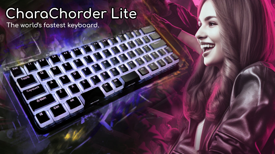 CharaChorder Lite - World Fastest Mechanical Keyboard with Customizable RGB Backlit, Hotkeys on USB wired mechanical keyboard, chorded input for Typing, Coding, Data Entry, Copywriting, Gaming